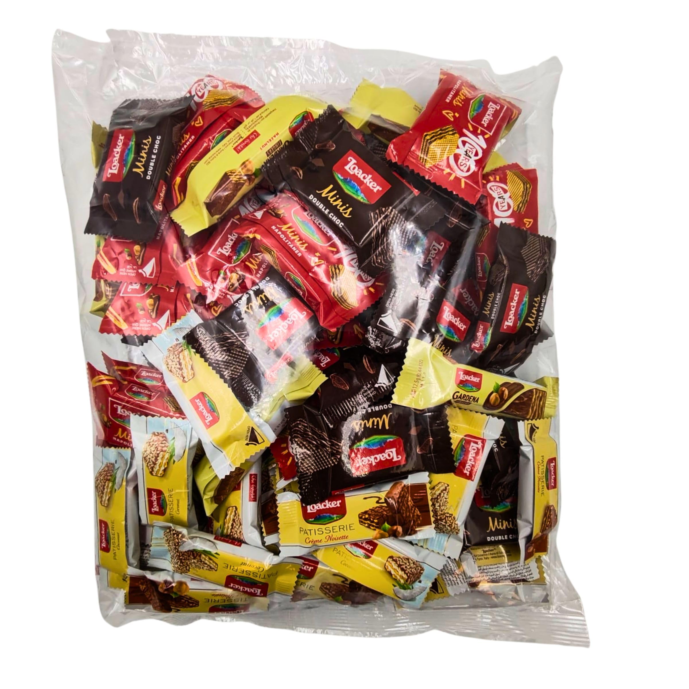 Loacker Best of Moments Wafer Minis Assortiti 72 pezzi - 1 Busta 701 g