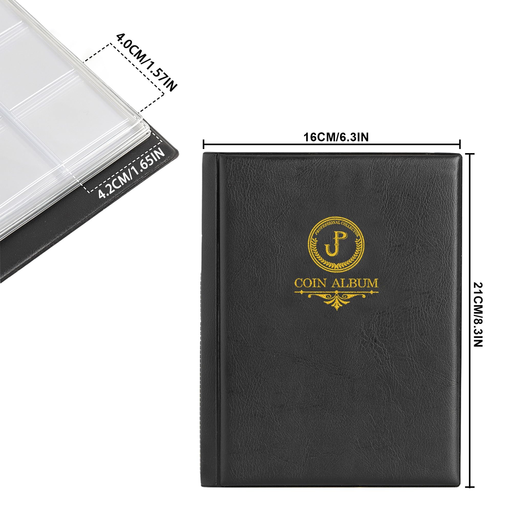 Álbum Para Monedas Colección - 20 Páginas, 360 Bolsillos Transparentes | Ideal Para Coleccionistas, Regalo