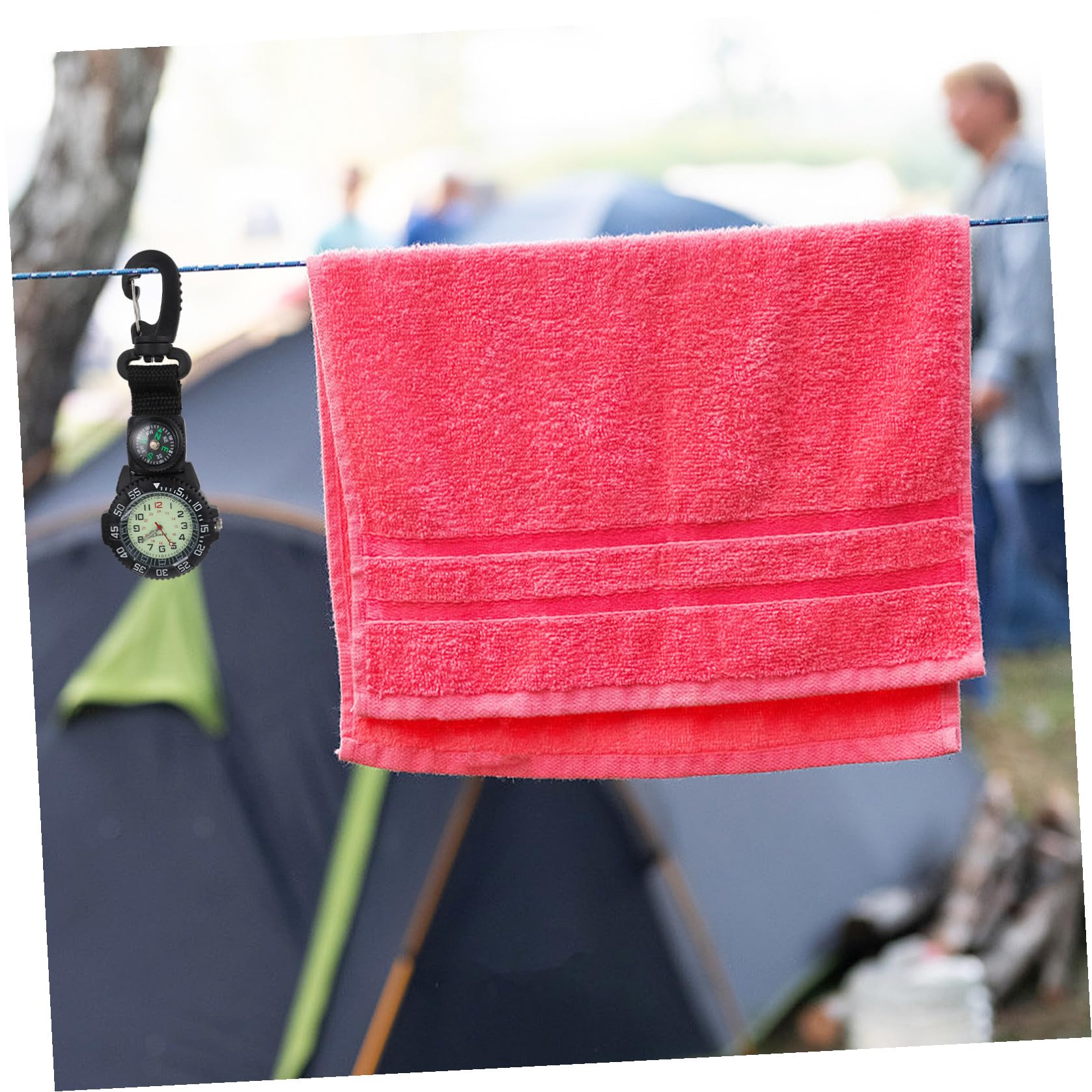 Uhr Sportuhren MIT Kompass Nylon Strap Mini Taschenuhr Angeln Wandern Klettern Camping Multifunktional Outdoor Activities Ärzte Krankenschwestern