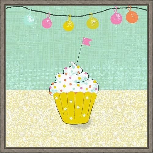 Miniatura 14 de Amanti Art Framed Canvas Wall Art 16x16 Retro Birthday IV by Chariklia Zarris, Framed Wall Art Canvas, Still Life Artwork, Traditional Decor, Small