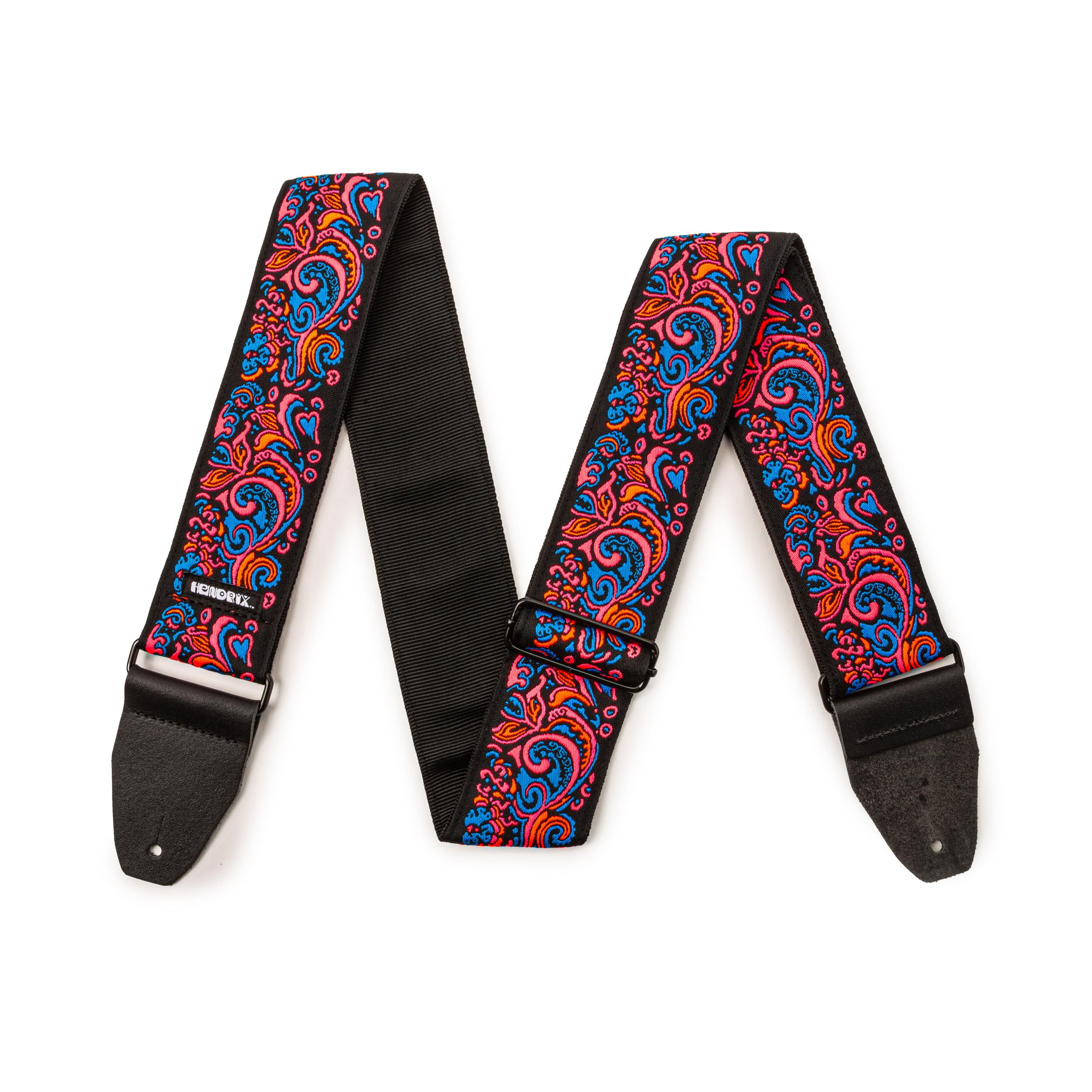 Dunlop Strap - Jimi Hendrix™ Blacklight Love Drops Pink Guitar Strap JH28 - Image 3