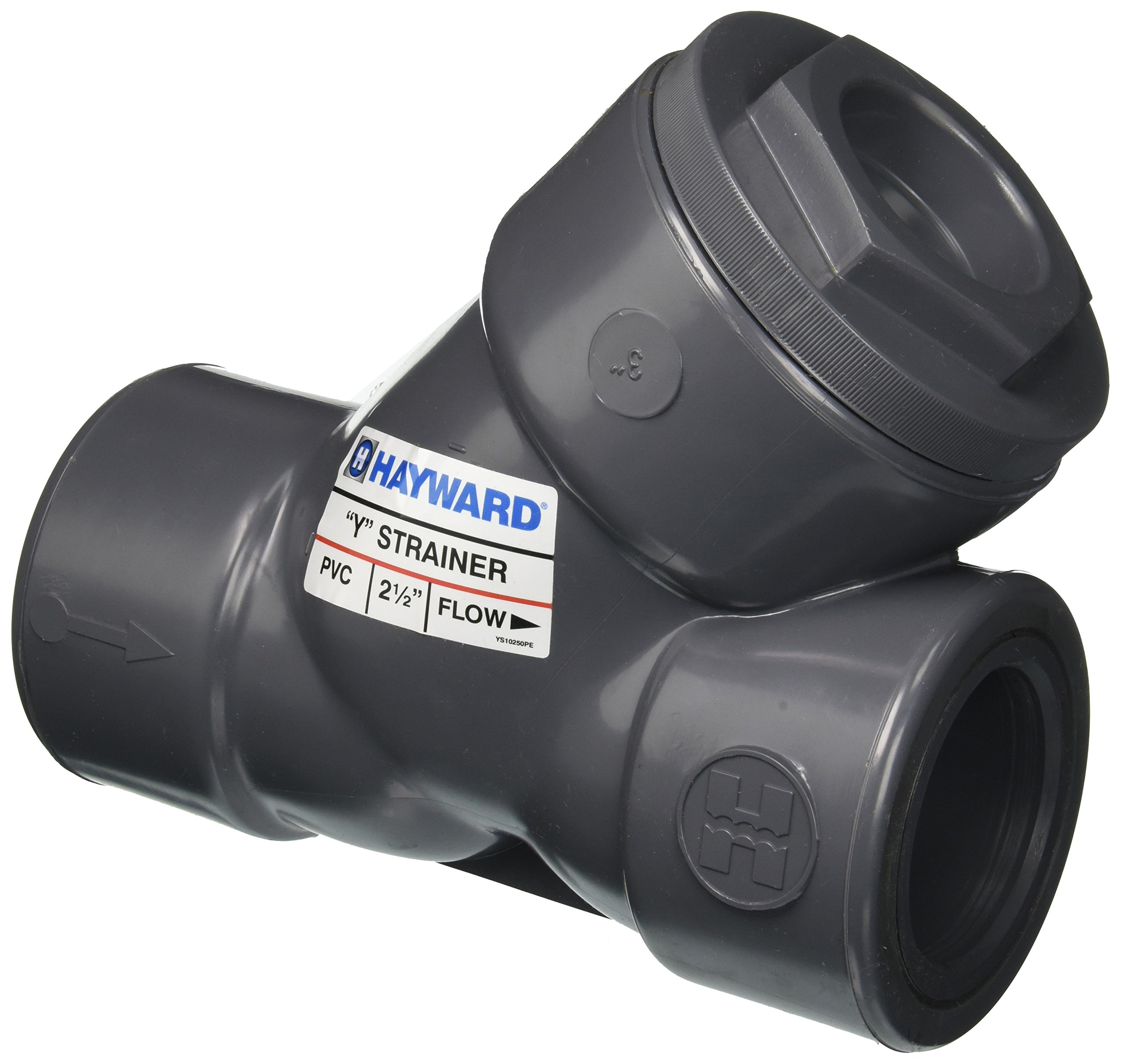 Hayward YS10250S 2-1/2-Inch Socket PVC Y-Strainer with FPM O-ring Seals