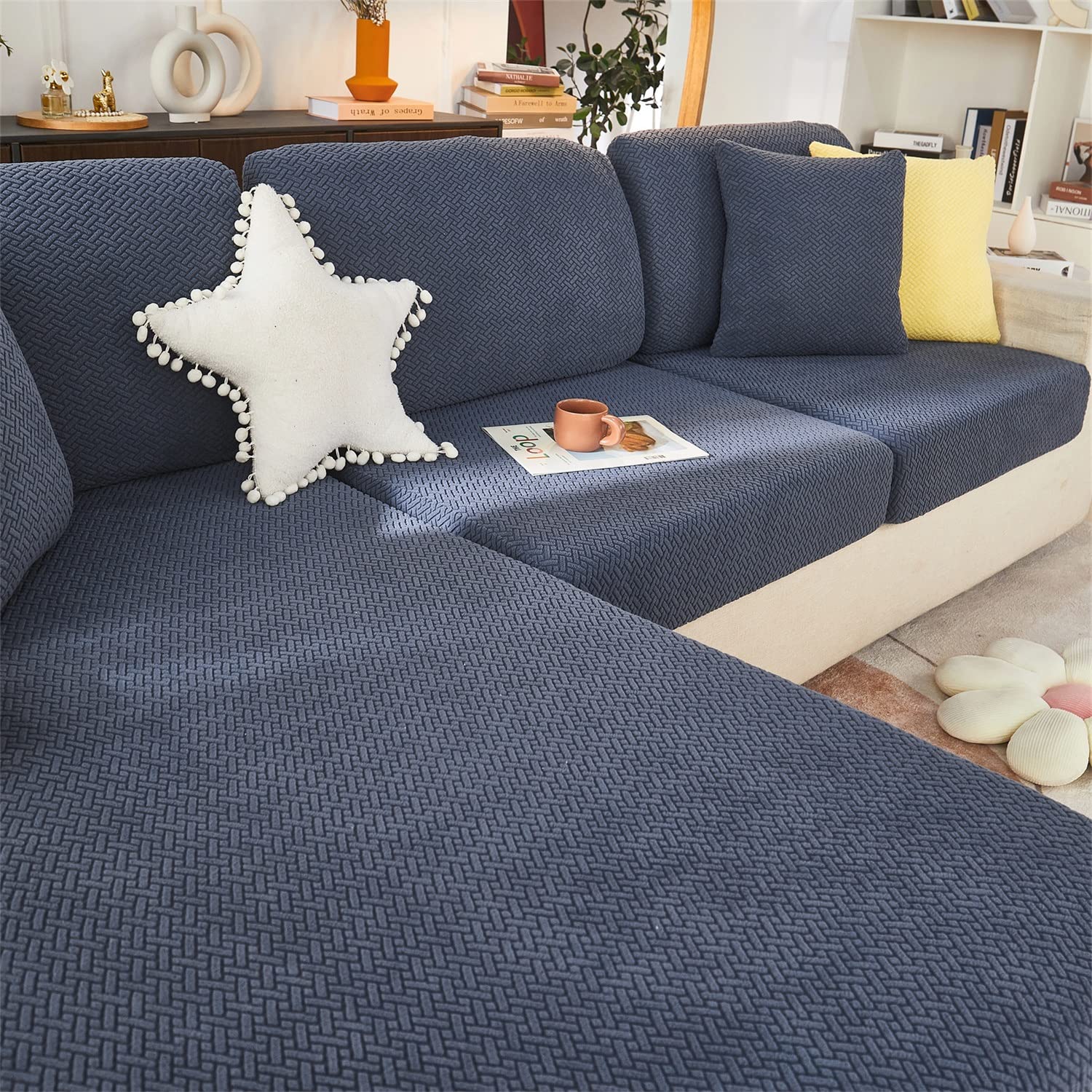 Amazon｜ソファー座面カバー，カウチクッションカバー、ハイストレッチ