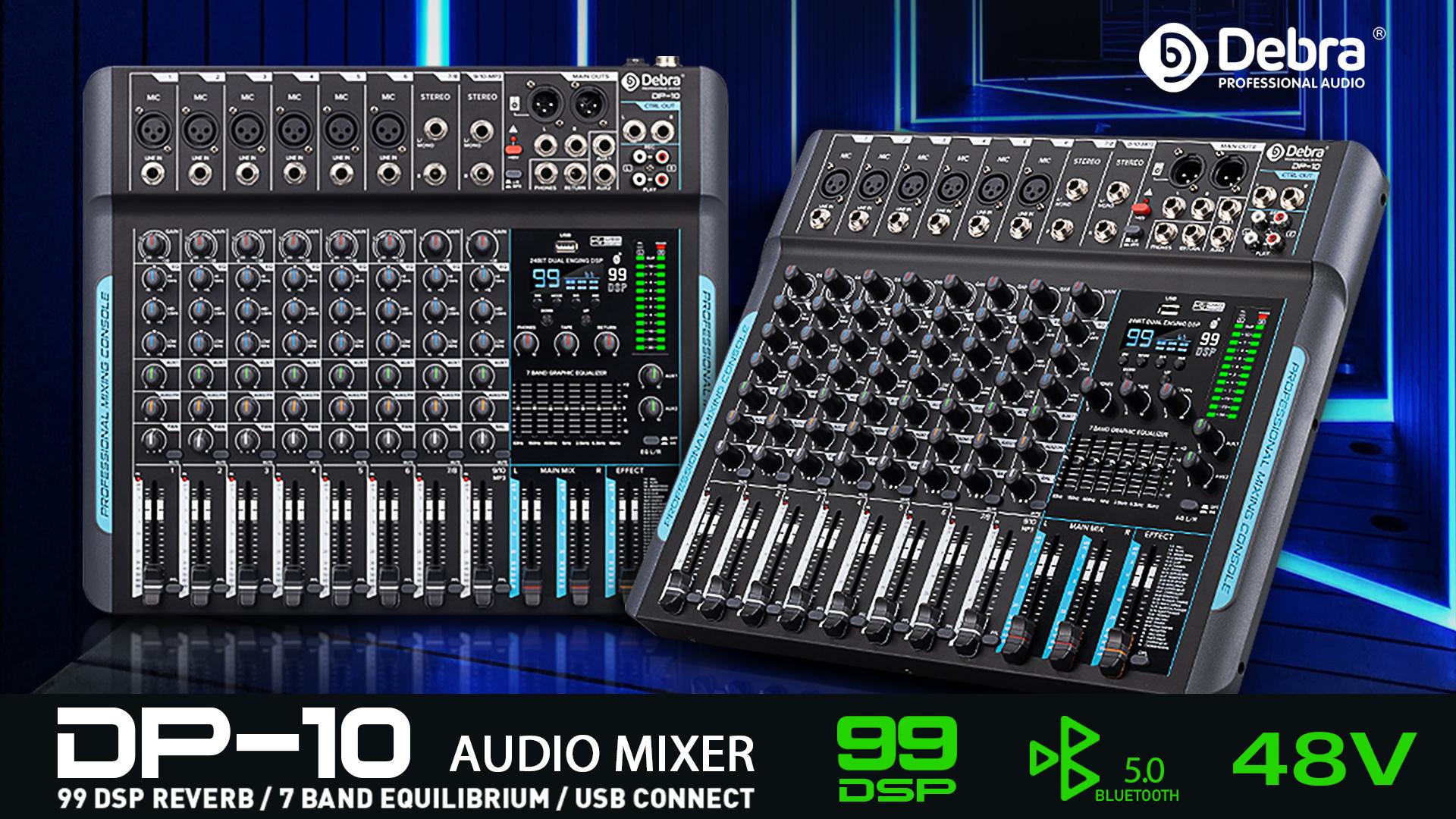 Amazon.com: D Debra Audio Mixer 10 Channel, DP-10 Professional