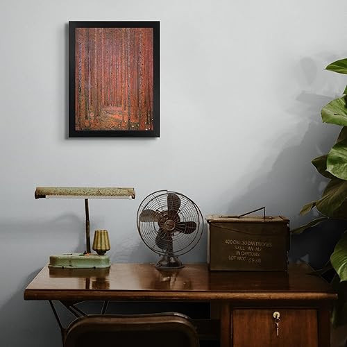 Miniatura 4 de Póster de bosque de abeto por Gustav Klimt para decoración de pared, impresión sin marco, decoración para el hogar y la oficina, imágenes e