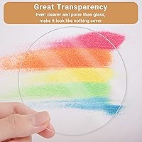 Vista 4 de Enoin 30 hojas de plexiglás transparente de 2.5 pulgadas de grosor de 1/16 pulgadas de grosor, hojas de plástico de 0.060 pulgadas, panel