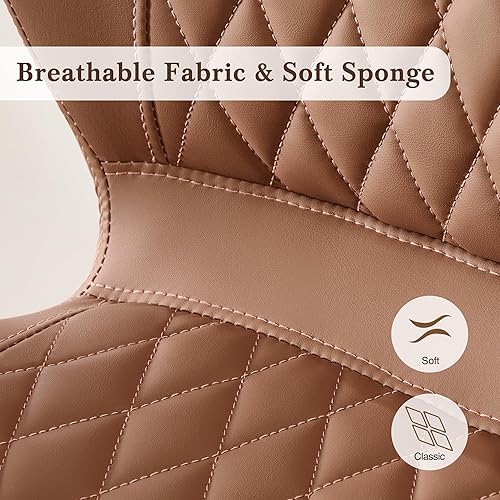 Miniatura 4 de Juego de 4 taburetes de bar, modernos taburetes giratorios de altura de mostrador con respaldo para sillas de isla de cocina, taburetes de bar