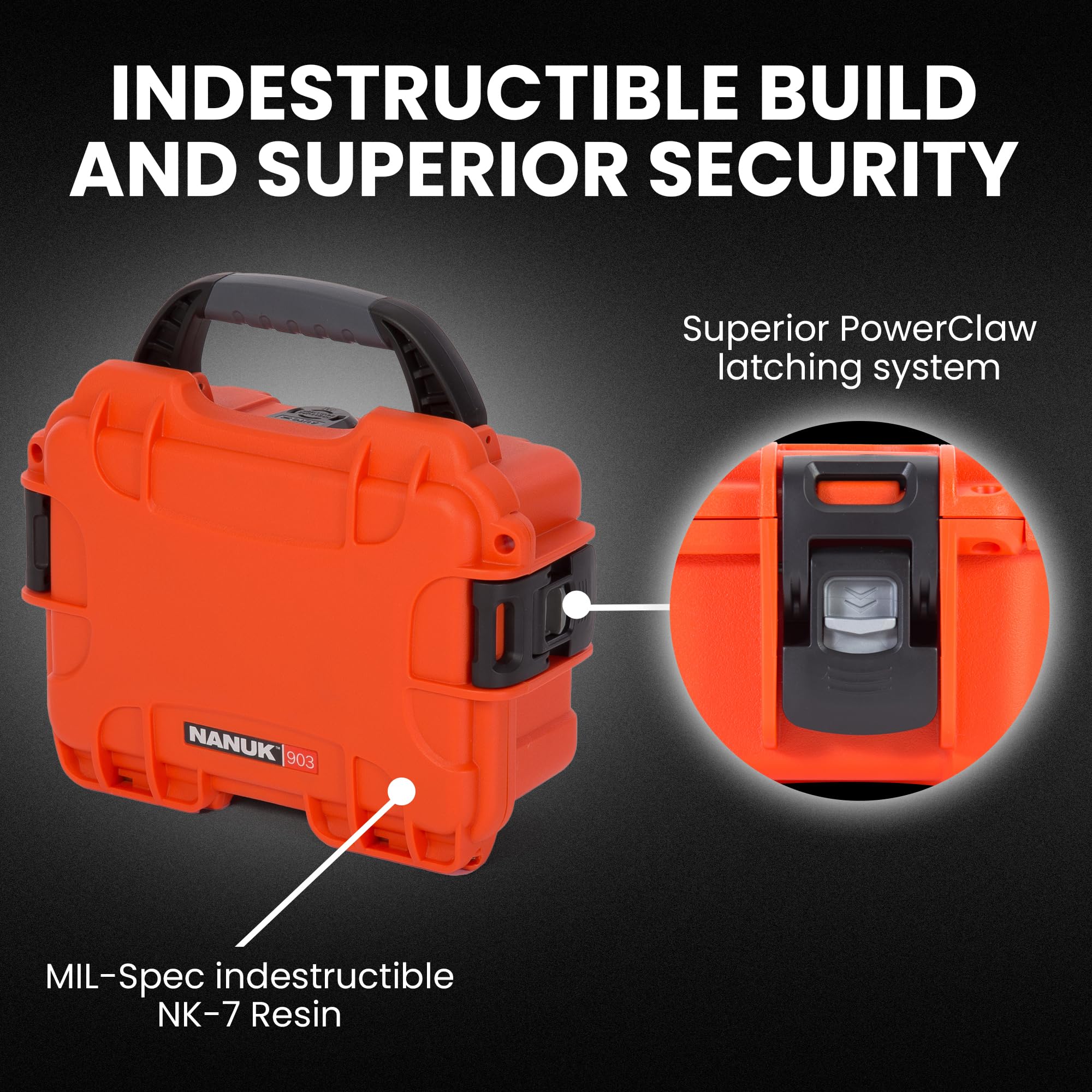 plasitcase Inc. Nanuk Case con Espuma