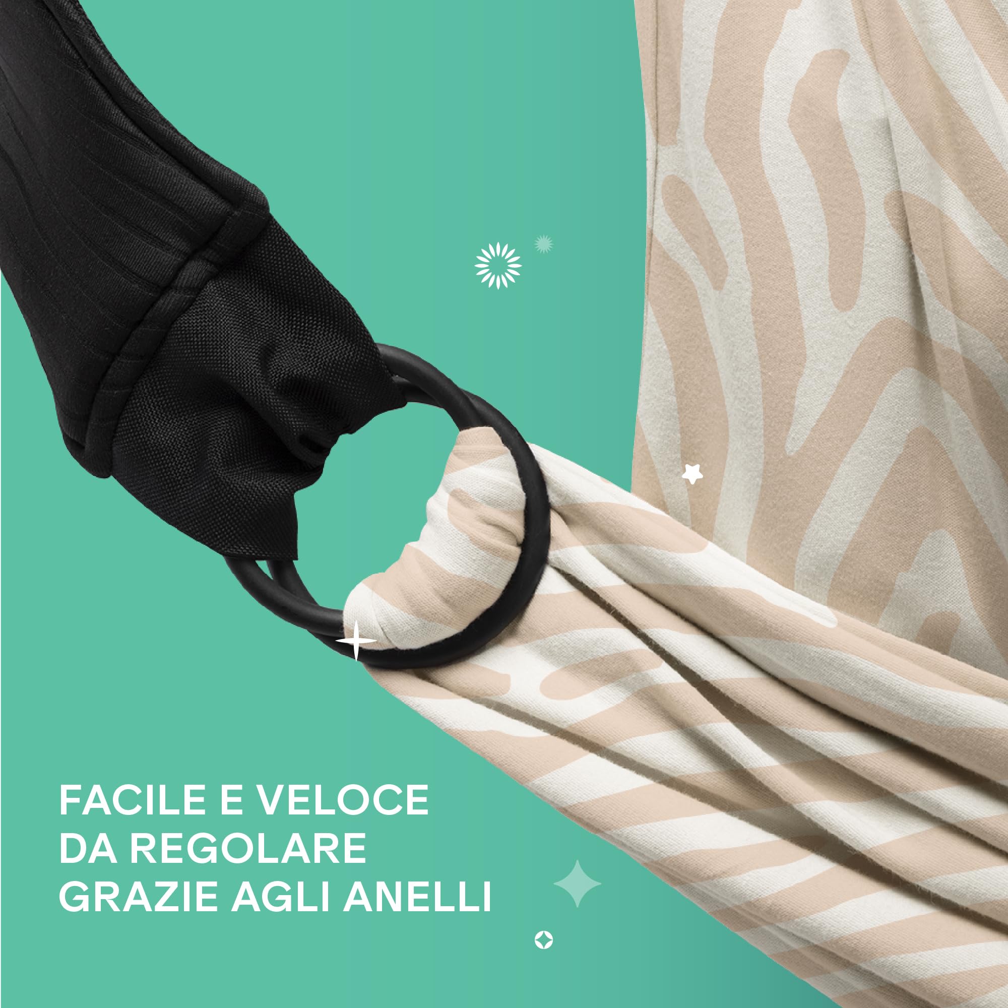 Koala Babycare Fascia neonato porta bebè - Cuddle Band 2.0 Ancora più Resistente – Fascia per neonati in cotone organico testata fino a 15 kg - Facilmente Regolabile e Unisex