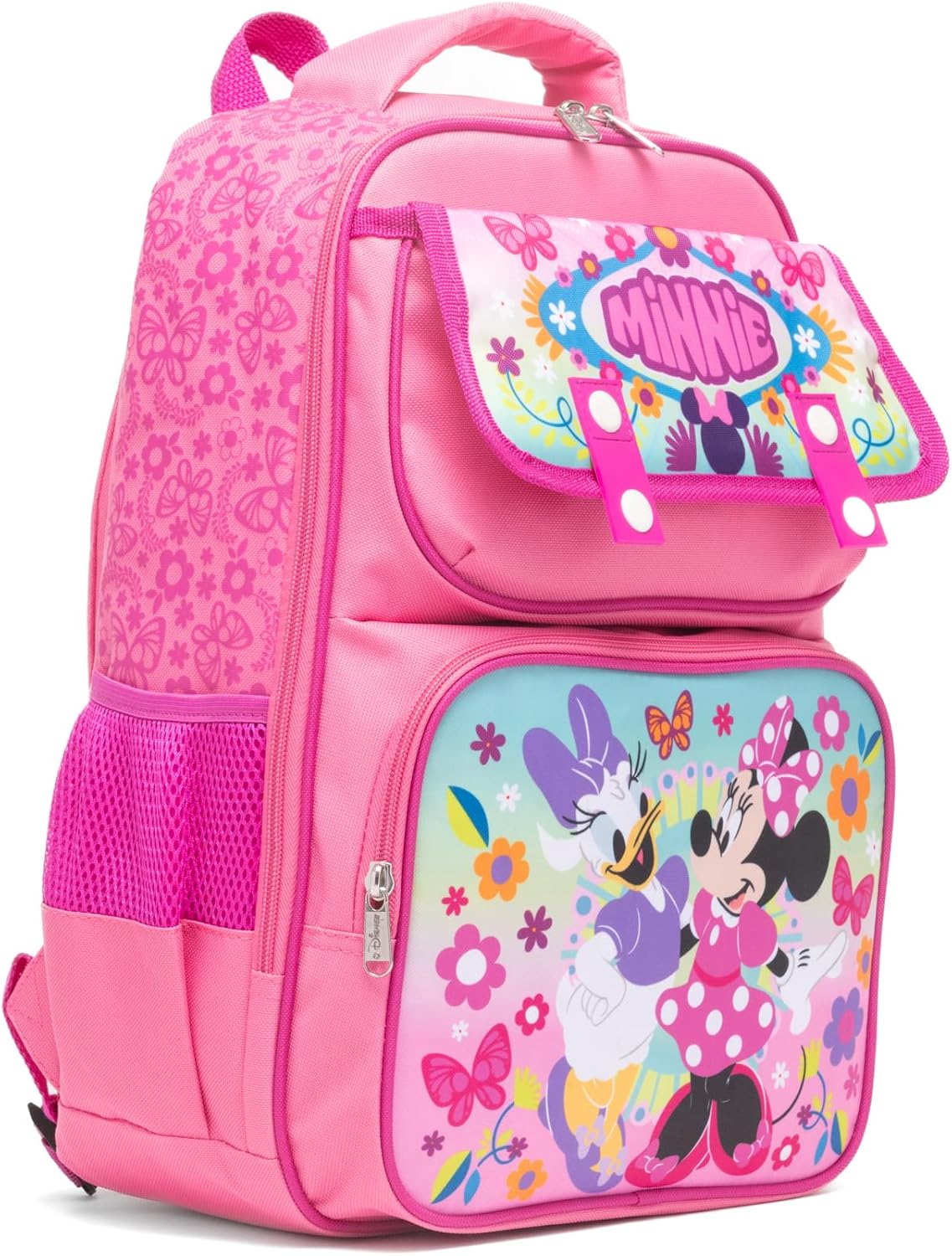 Ruz - Minnie Mouse Large School backpack with Padded Back and Adjustable Straps, Pink, A28237