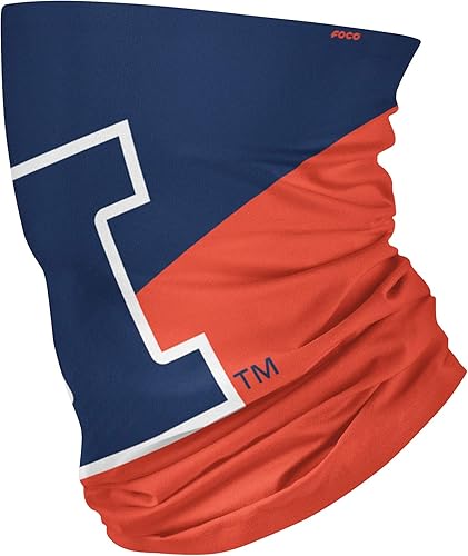 Miniatura 49 de FOCO NCAA unisex-adult Ncaa Team Logo Neck Gaiter Multiuse Logotipo grande.,Mini logotipo impreso.,Vacaciones en bloque ocupado,Hibisco