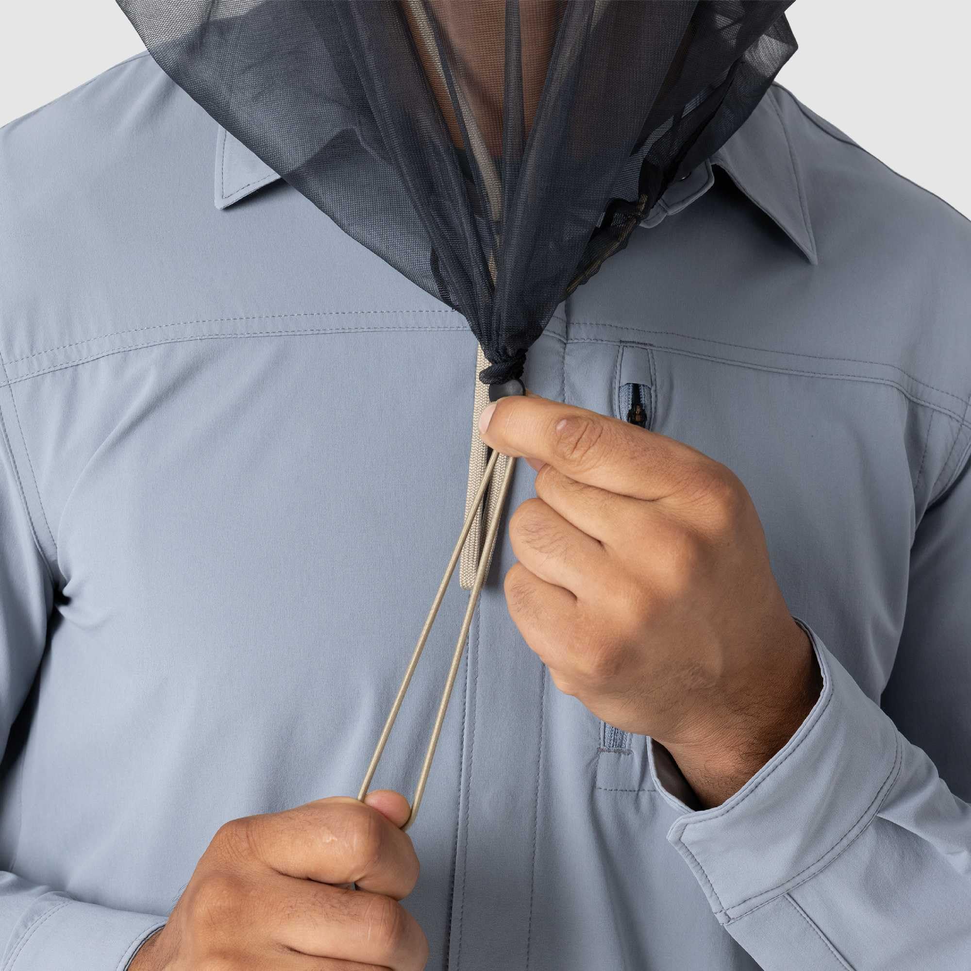 Outdoor Research Helios Bug Hat | Chapeau de soleil Boonie en filet UPF 50+ pour la randonnée et la pêche, filet en maille qui empêche les moustiques et les insectes d'entrer