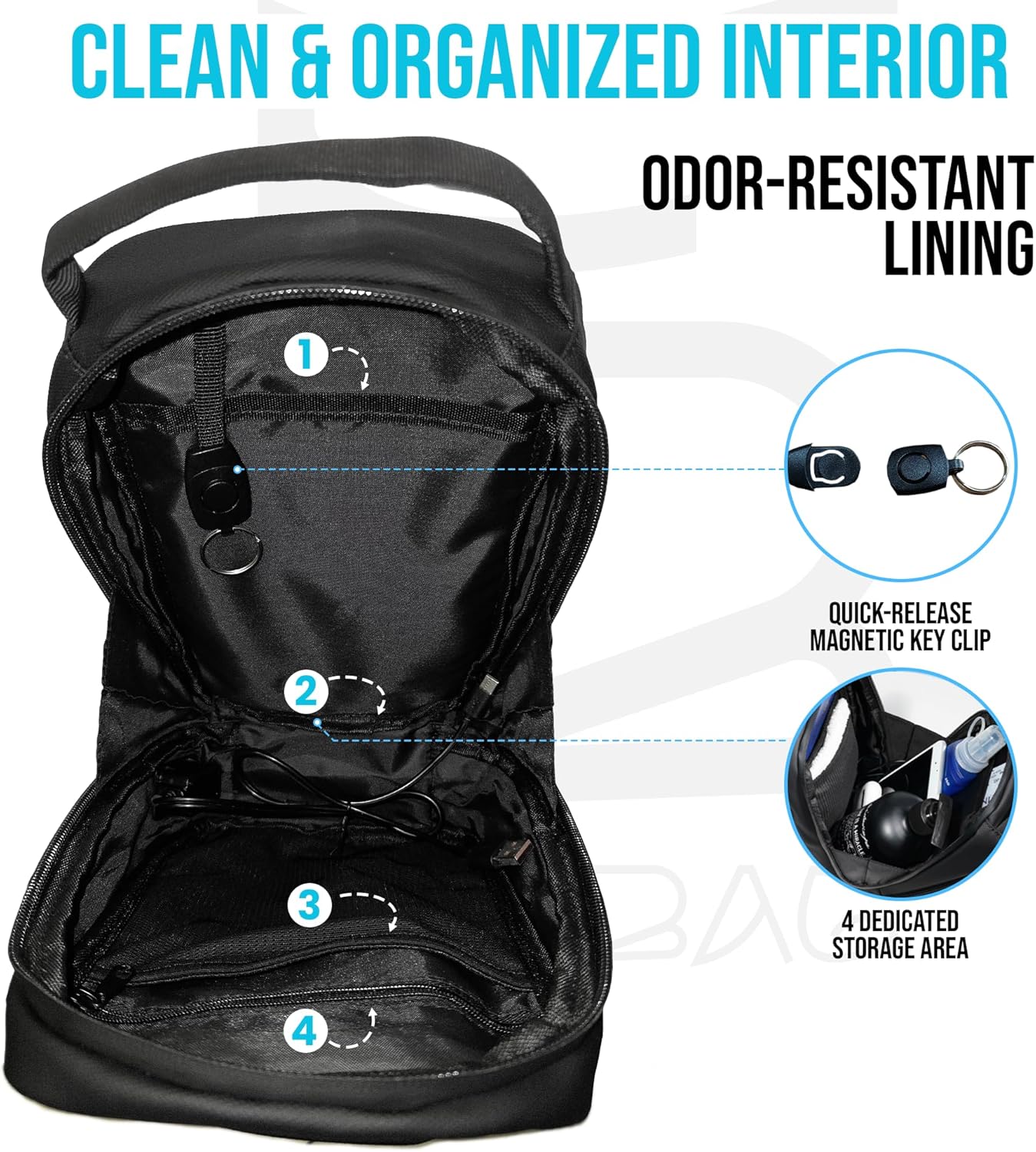 Magnetic Water Bottle Carrier – Anti-Theft RFID Sling with USB, Neodymium Magnet, Waterproof Compact Gym & Walking Crossbody Bag for Men - Image 4