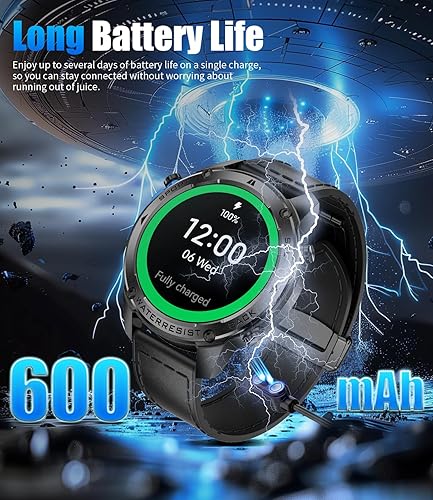 Miniatura 7 de LIGE Reloj inteligente deportivo con GPS para hombre, brújula con llamadas, más de 170 modos deportivos, rastreador de fitness, podómetroIP68