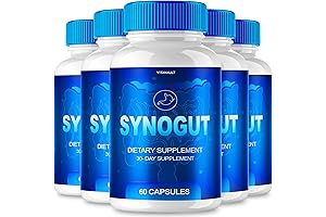 Synogut Original Formula (5-pack): Optimize Digestive Health with 300 Capsules