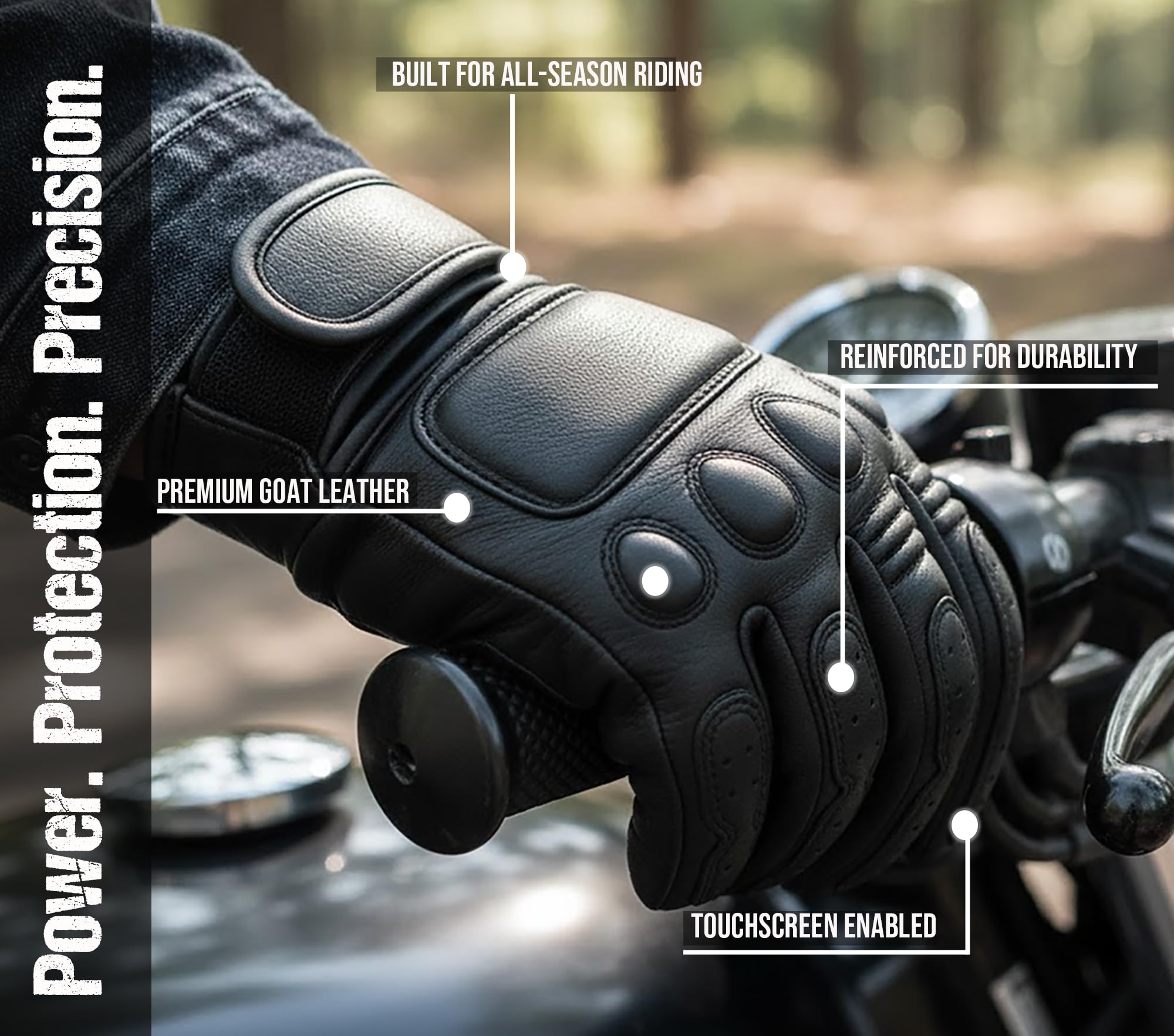 Amazon | 新しいヴィンテージメンズレザーCruiser Protective