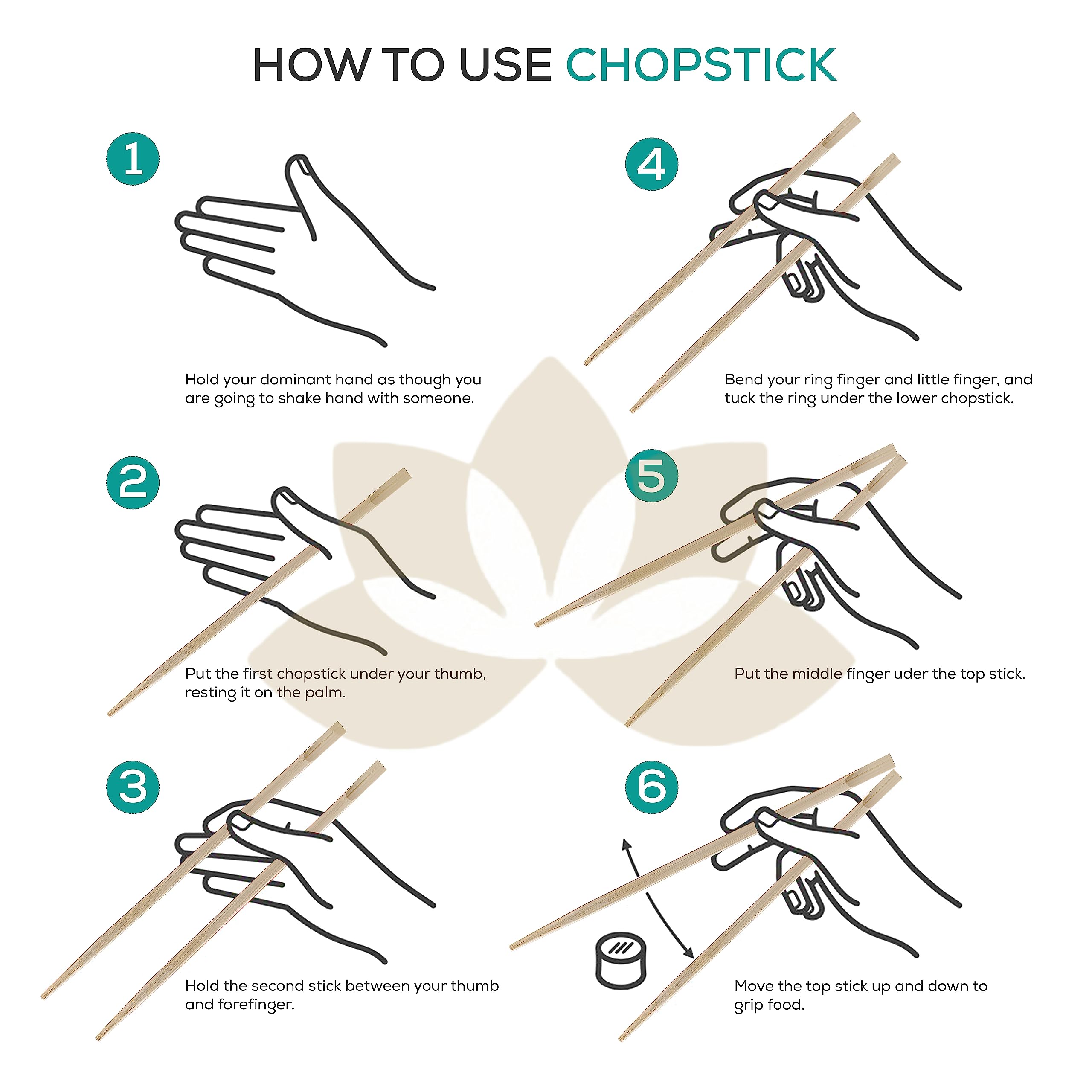 HushLush Natural Bamboo Chopsticks for Sushi, Noodles, Fried Rice, Asian Dishes Solid Brown Reusable/Disposable Wooden Chopsticks for Dinning/Hotel| Eco-Friendly (8 INCH, 100) 1