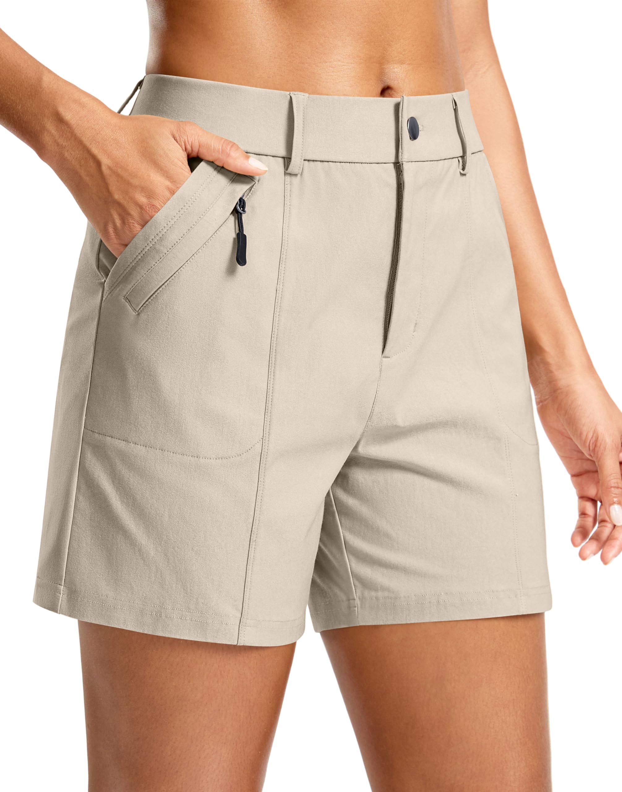 SANTINY Women's Quick Dry Stretch Shorts