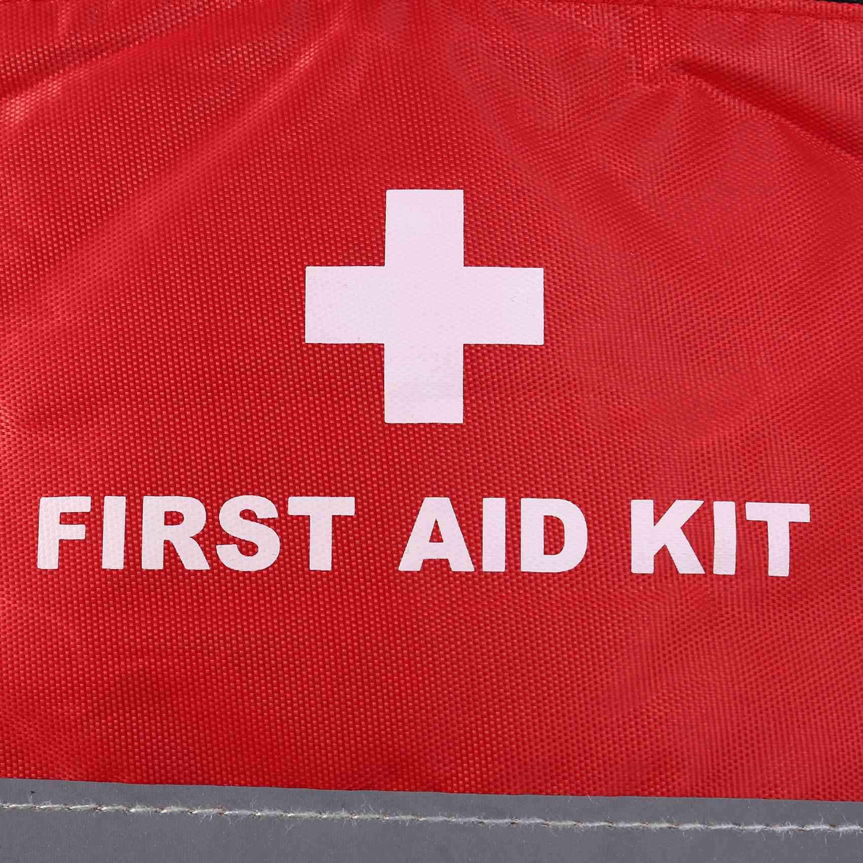 10 x kit de primeros auxilios al aire libre deporte camping bolsa casa médica emergencia paquete rojo nylon
