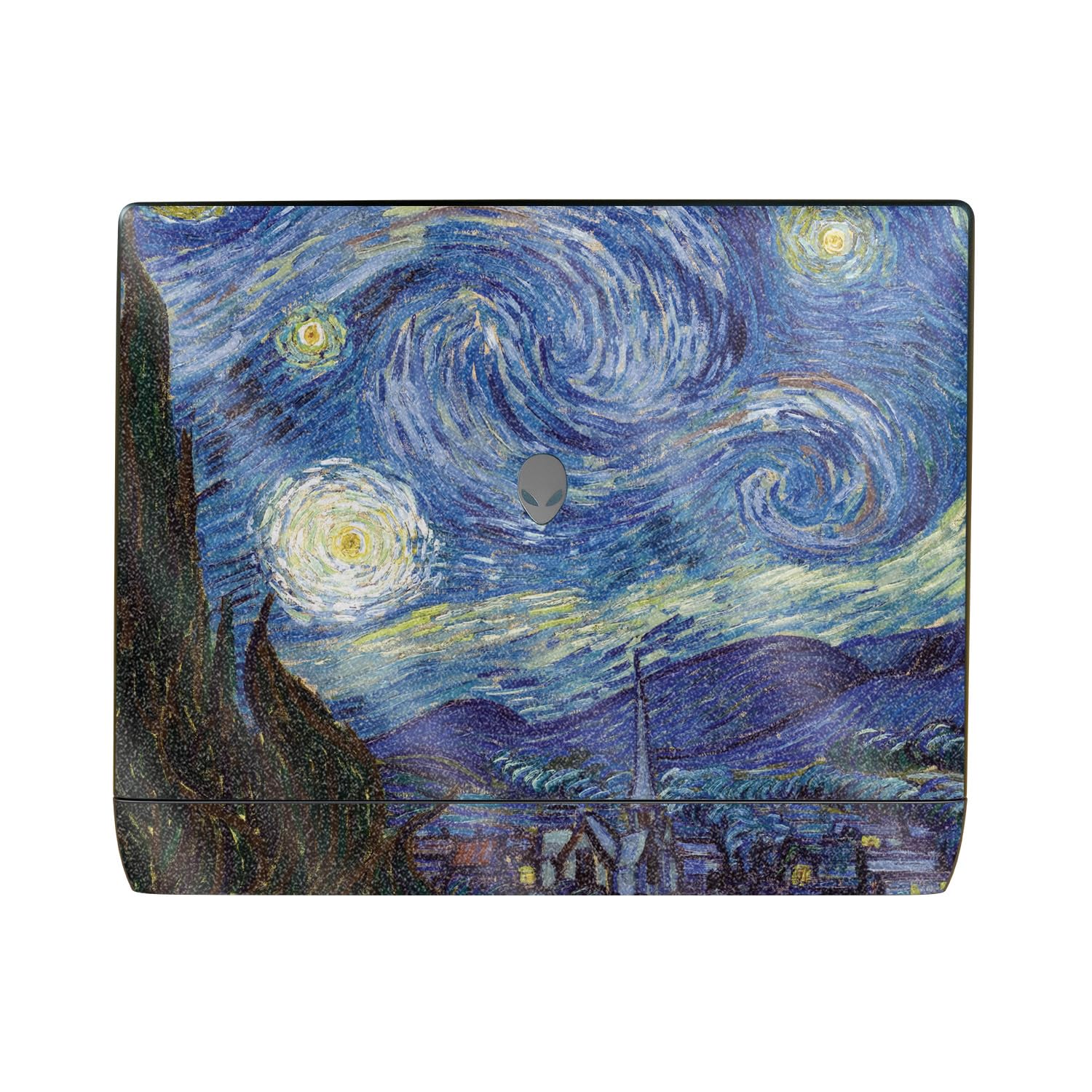 Glossy Glitter Laptop Skin Compatible with Alienware 16 Area-51 (2025) - Starry Night - Premium 3M Vinyl Protective Wrap Decal Cover - Easy to Apply | Crafted in The USA by MightySkins