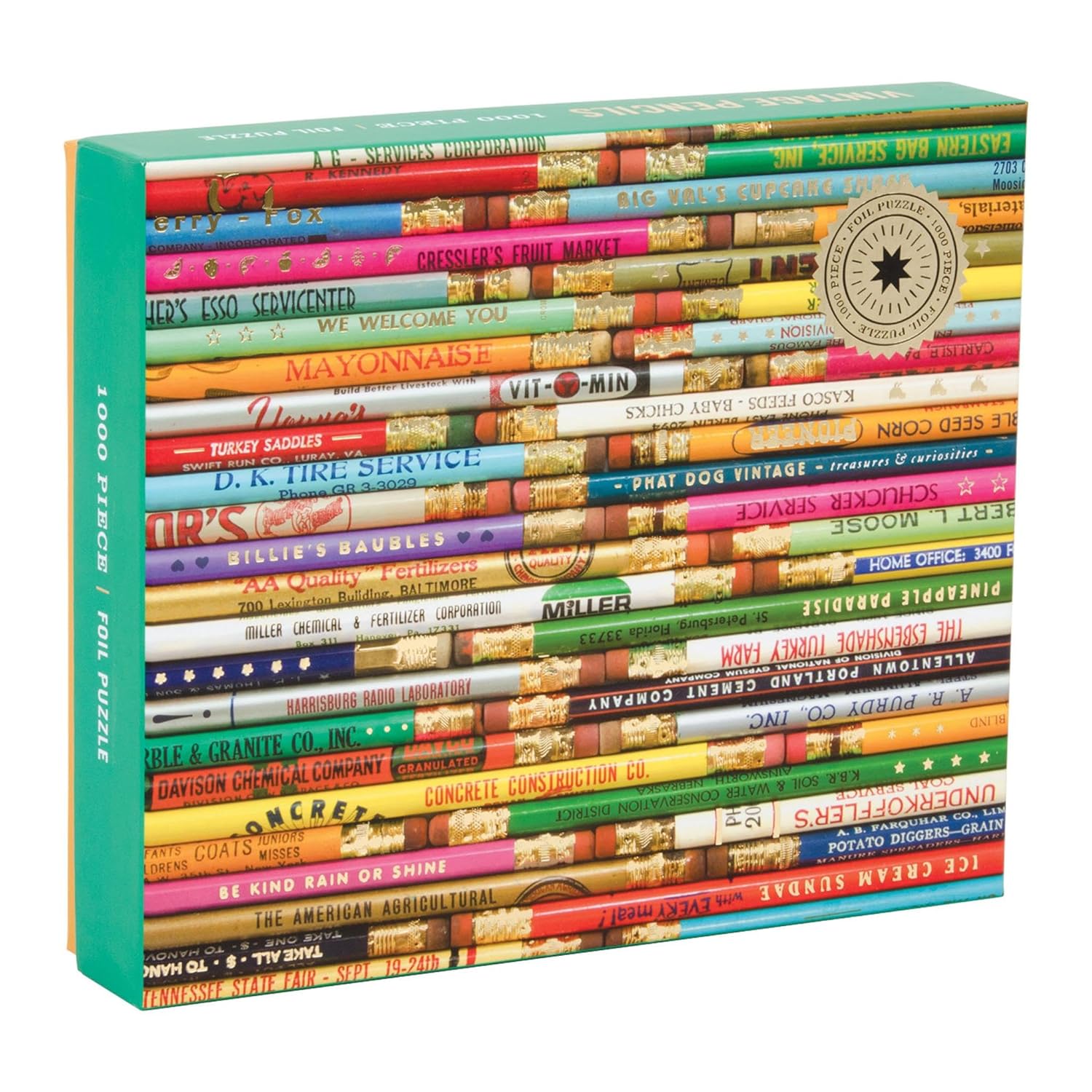 Galison Phat Dog Foil Stamped Puzzle