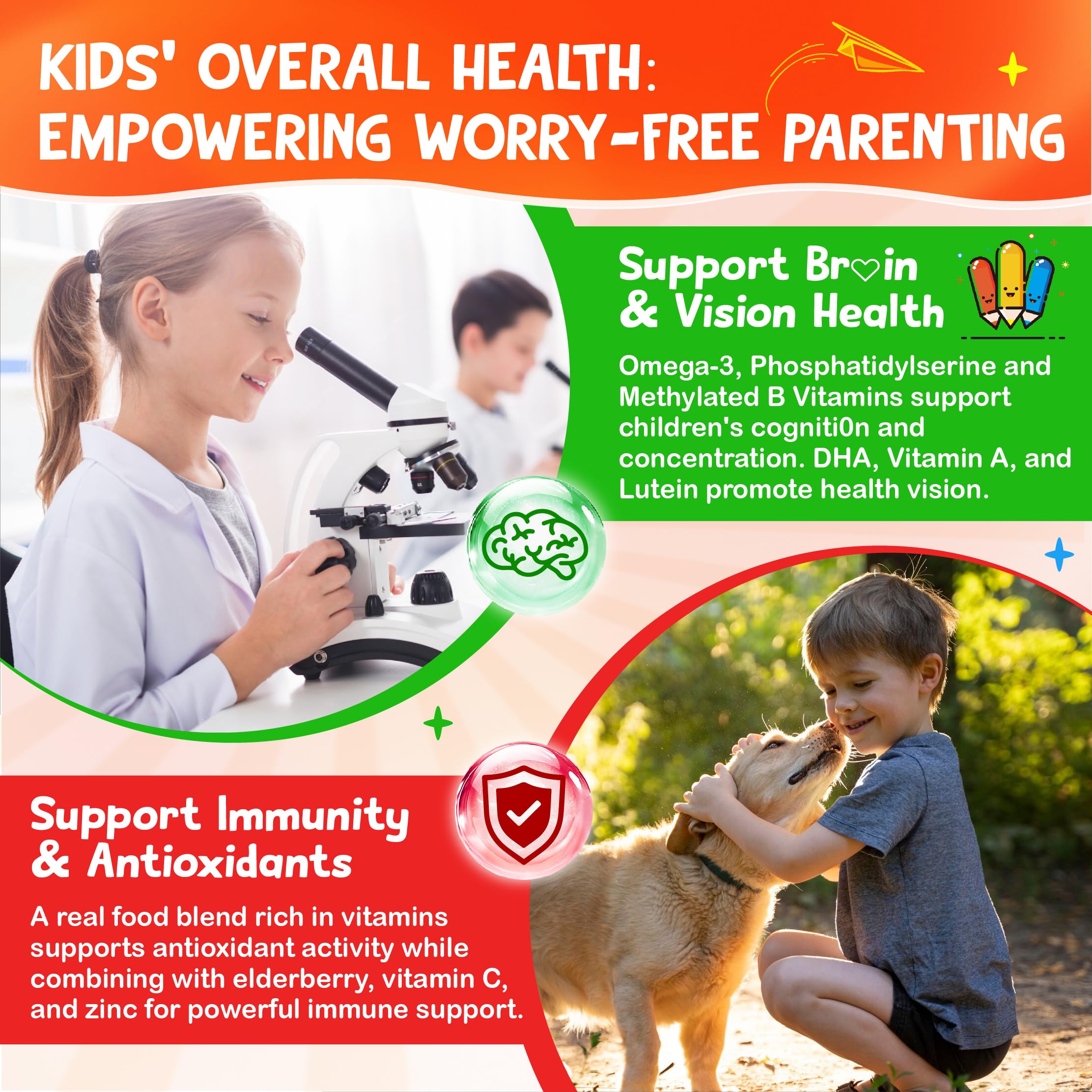 Kids Multivitamin Gummies - Methylated Vitamins Gummy — Amazon image 6