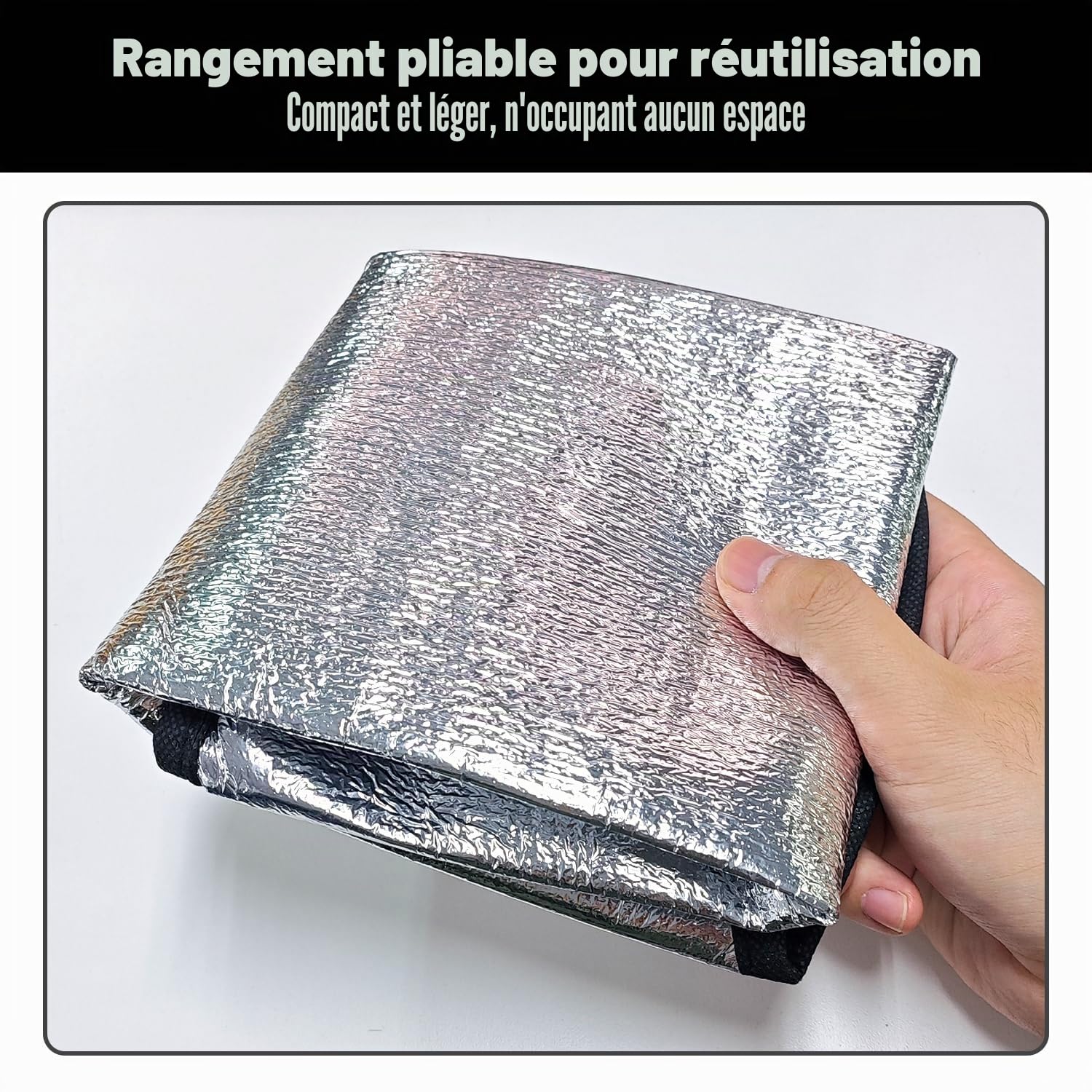 2 Pare-Soleil Au Volant, Boucliers Thermiques Argentés, Boucliers Solaires D'Été, Adaptés À La Protection De L'Intérieur du Véhicule.