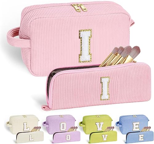 Miniatura 101 de YOOLIFE 2 bonitas bolsas de maquillaje de viaje, bolsa de maquillaje, bolsa de cosméticos, bolsa de brochas de maquillaje para adolescentes, niñas,