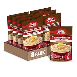 Betty Crocker Creamy Butter Mashed Potatoes, Made with Real Potatoes, 4 oz (Pack of 8)