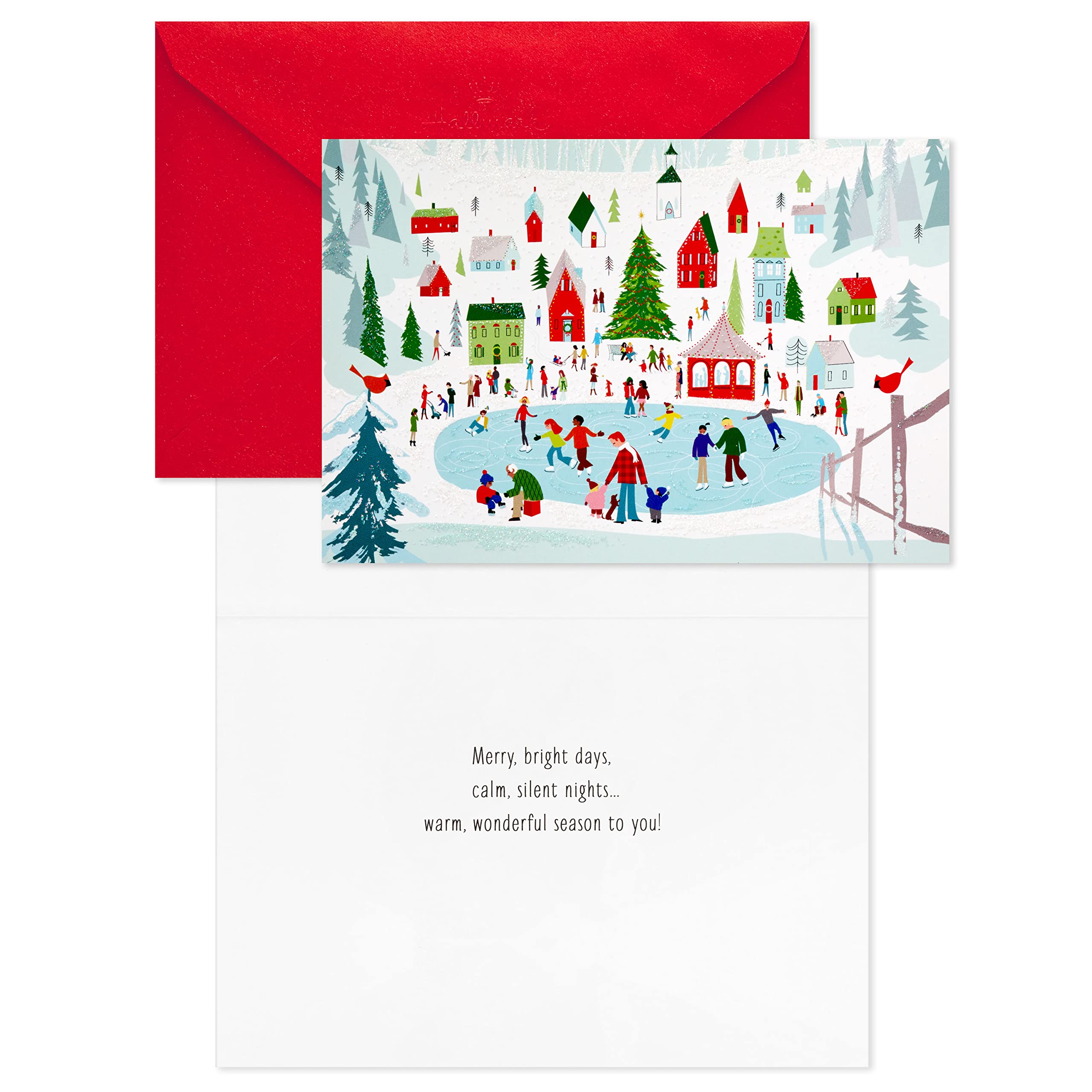 Hallmark Boxed Holiday Cards, Snowy City (40 Cards with Envelopes), Multi, 5 inches x 7.2 inches - Image 4