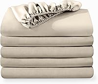 Vista 15 de Bare Home - Paquete de 2 sábanas bajeras Twin XL de microfibra ultrasuave 1800, resistente a las arrugas, con bolsillo profundo (Twin XL, azul claro)