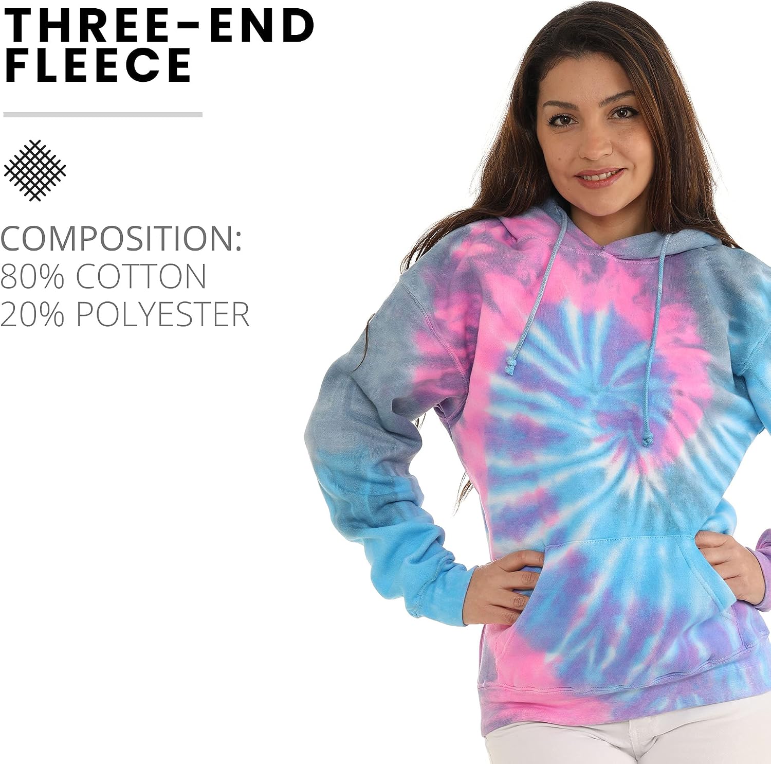 Pure Essence Tie Dye Sweatpants, Long Sleeve T-Shirts, Hoodies, and Crew Neck Sweatshirts (Sizes S, M, L, XL).