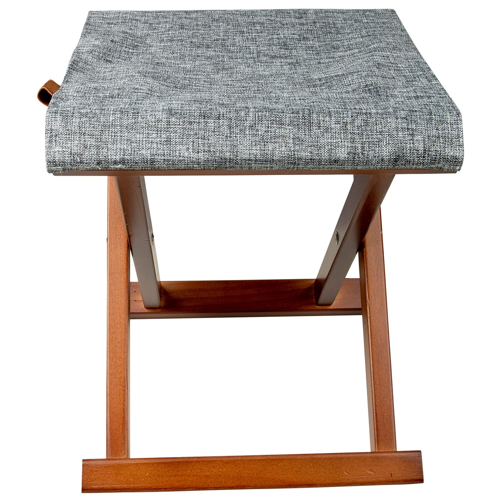 Bo-Camp Składany stołek Brentford retro taboret kempingowy składany taboret drewniany 100 kg