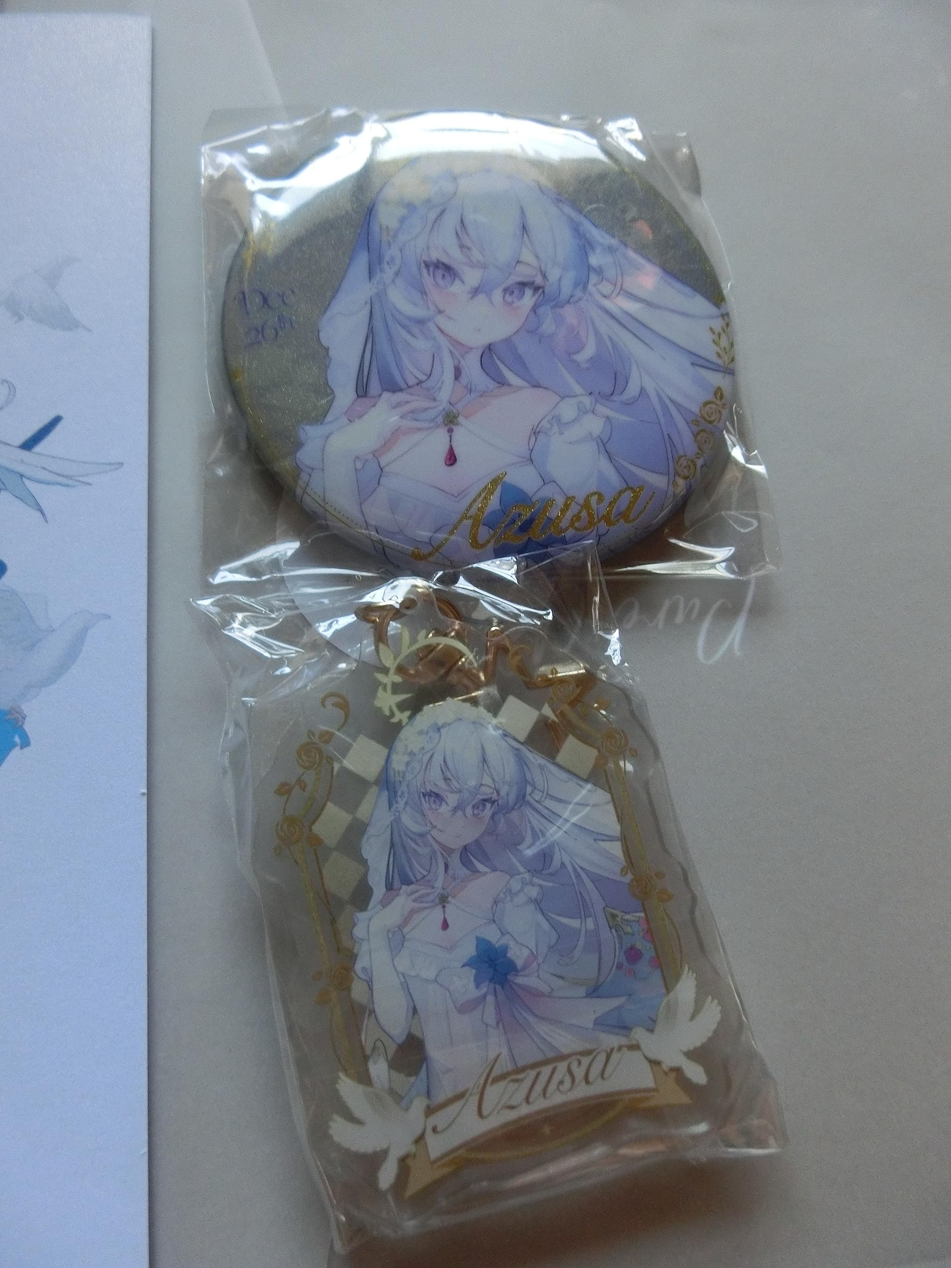 ブルーアーカイブ カズサ 缶バッジ アクリルキーホルダー パセラ