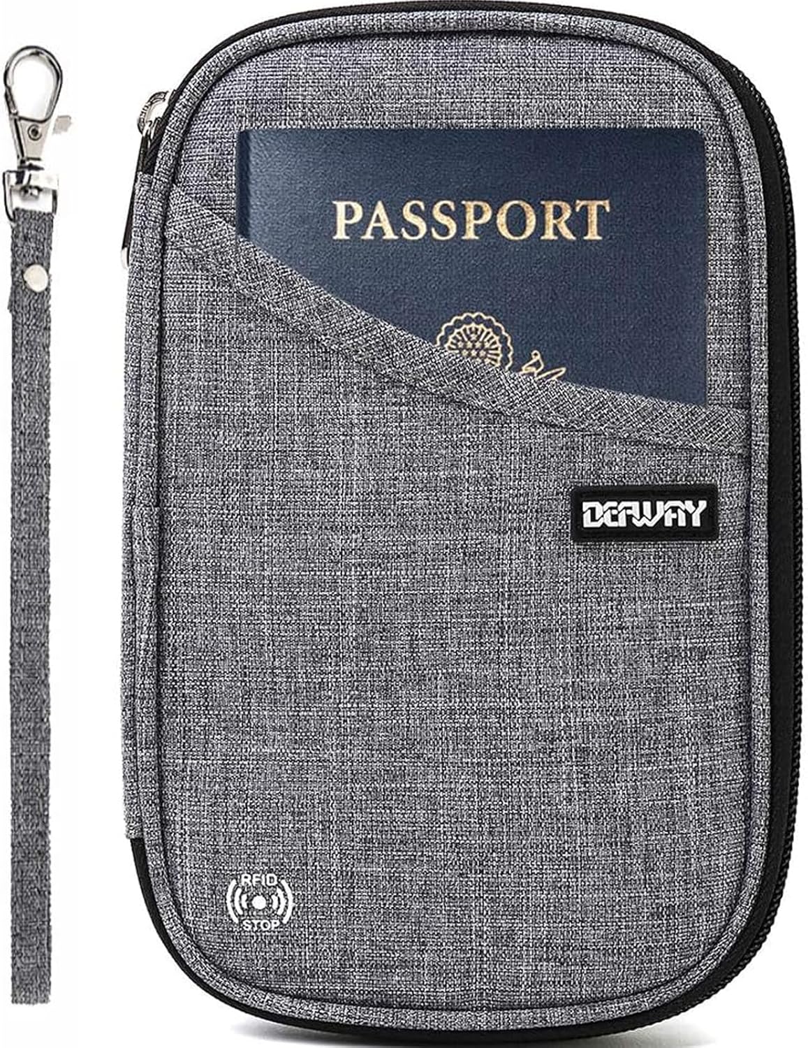 Passport Holder for Travel, Rfid Blocking Passport Wallet Travel Wallet Waterproof Case for Cards Passport Case, Travel Document Organizer Credit Cards Case Rfid Passport Holder for Travel