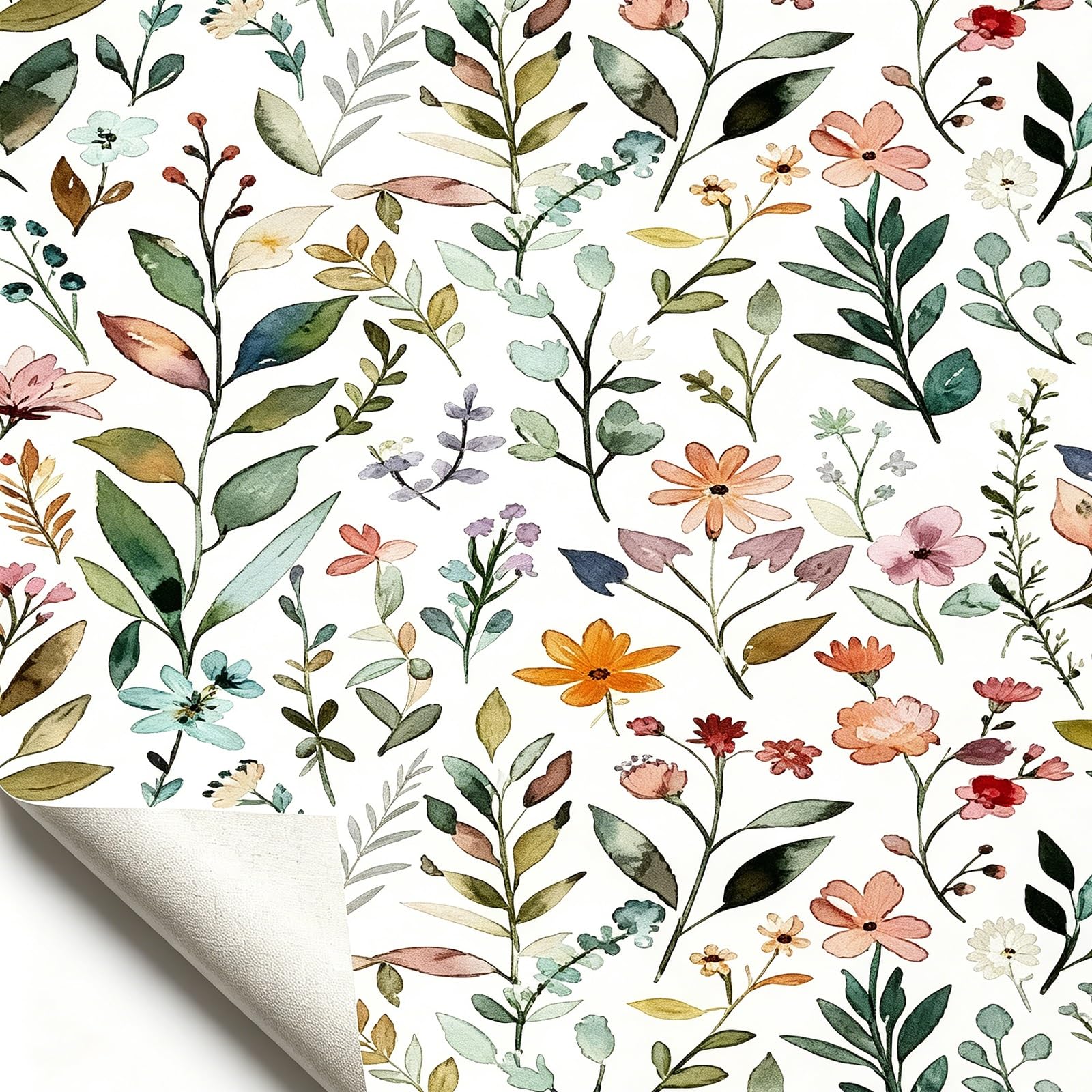 Zynqra F Loral Peel And Stick Wallpaper,Removable Sel Adhesive,Or Bedroom Walls(,L500cm/196.9In*W44cm/17.3In)