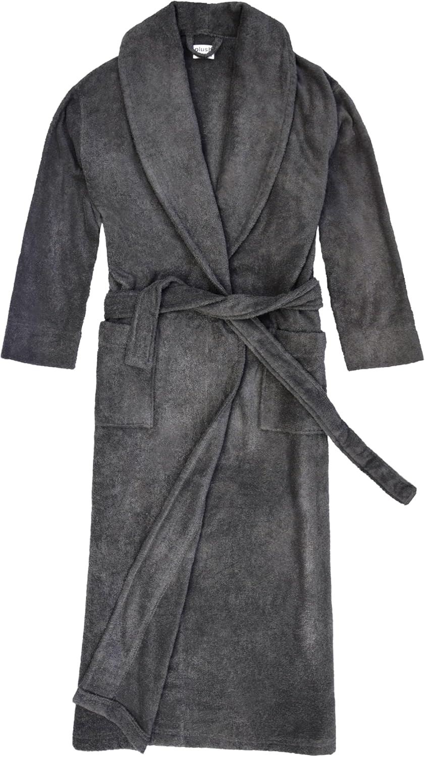 Plush Necessities 100% GOTS Certified Organic Cotton Terry Bathrobe
