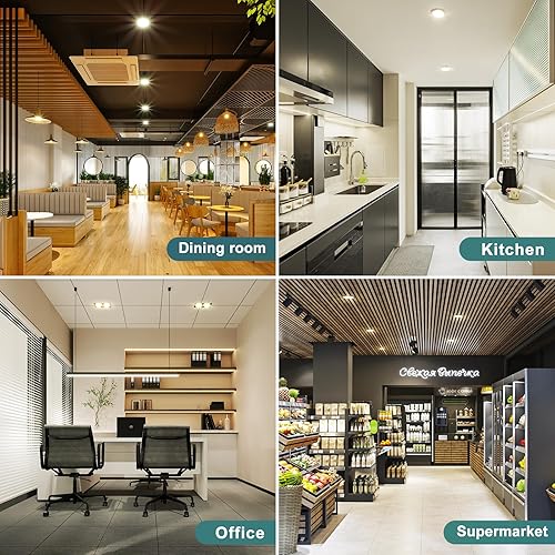 Miniatura 5 de Aolyty Bombilla LED de cuello largo PAR30 de 35 W (equivalente a 75 W) 2800 lm E26 Base de haz de 25 grados Ángel Track Spotlight AC 120v (blanco