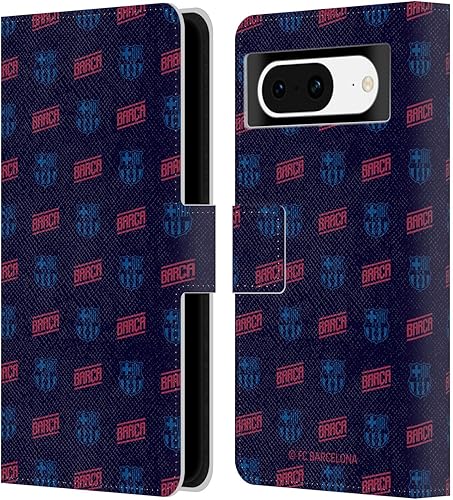 Miniatura 8 de Head Case Designs Officially Licensed FC Barcelona Zigzag Forca Barca Leather Book Wallet Case Cover Compatible with Google Pixel 8