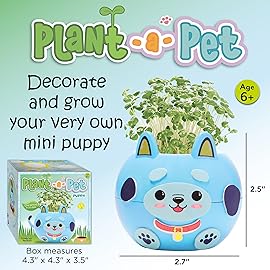 Creativity for Kids Plant-A-Pet: Puppy Toys for Girls - Small Gifts and Stocking Stuffers for Girls, Arts and Crafts for Kids, DIY Activity Set (Ages 6+)