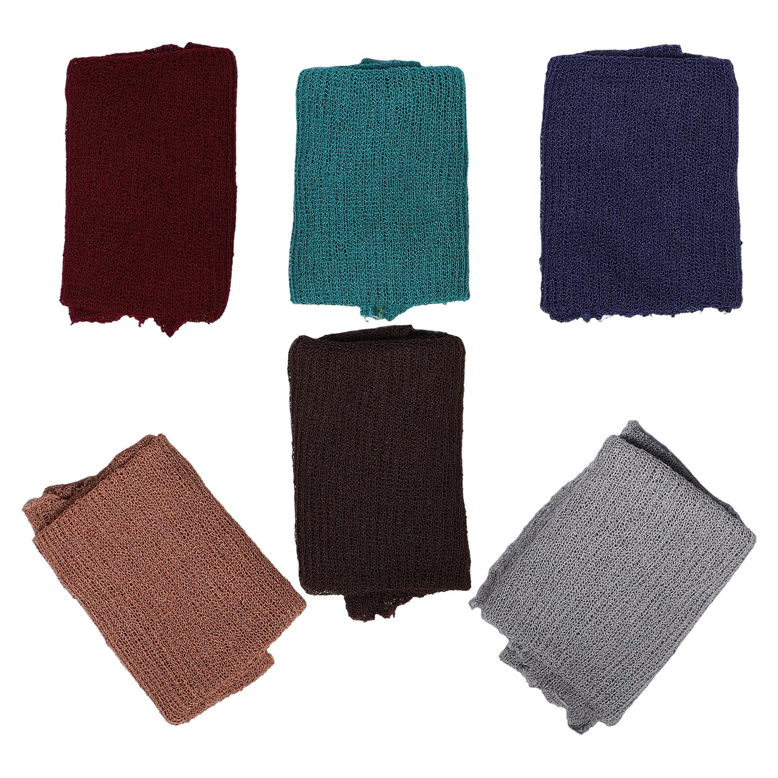 Toyvian 6piezas Manta para Fotografía de Recién Nacidos y Bonita Conjunto de Mantas Envolventes para Bebés Unisex para Sesiones de Fotos de Recién Nacidos
