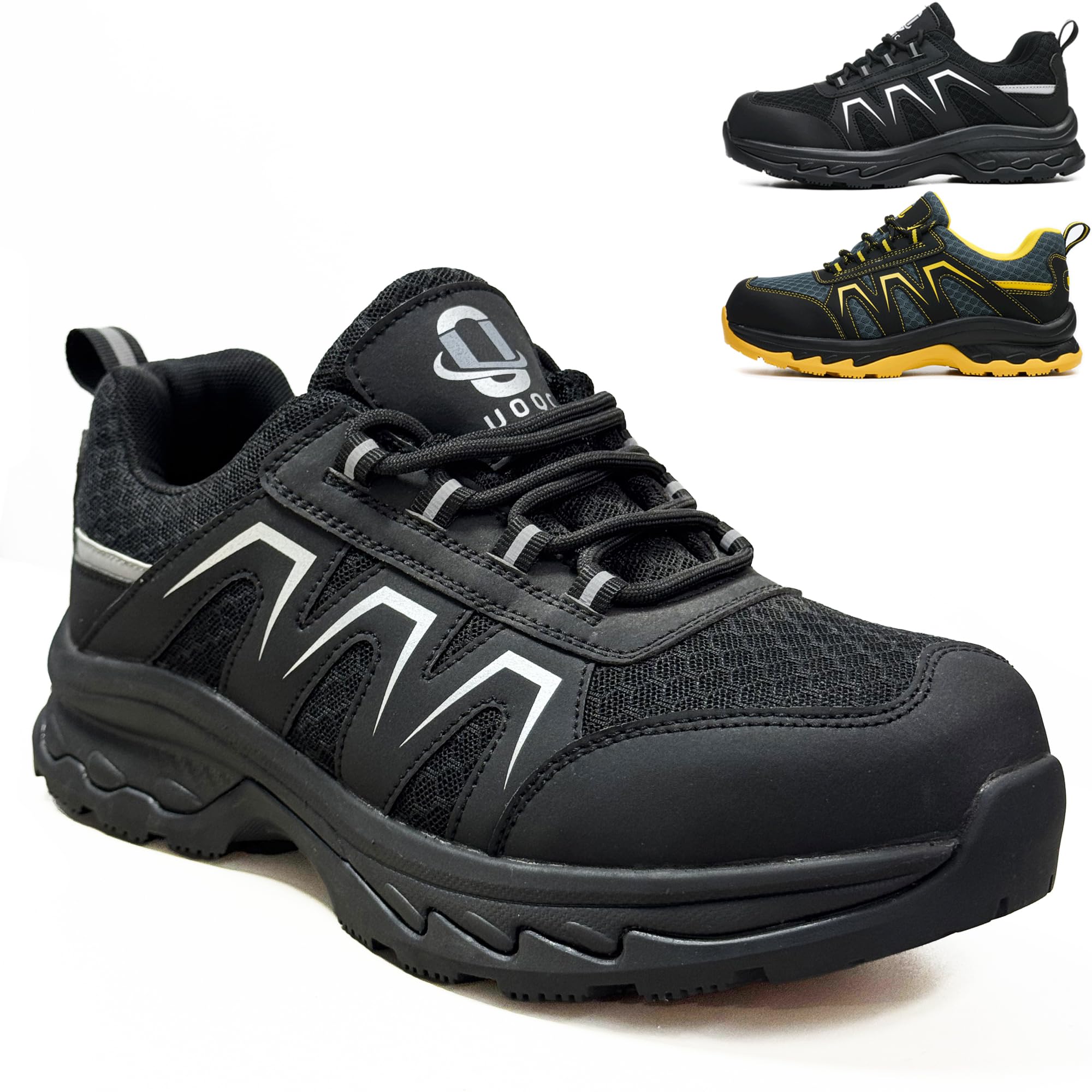 S1 Zapatos de Seguridad para Hombre EN ISO 20345 ESD Antiestáticos Zapatillas de Trabajo Mujer Ligeros,Antideslizantes, Puntera de Acero Calzado de Trabajo Tenis Transpirables