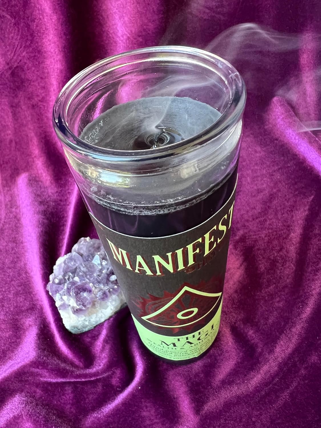 Manifest Scented Candles by Fury Bros. | The Magi | Cinnamon Patchouli Balsam | Black Soy Wax | Hand-Poured in USA | Long 70 to 80 Hour Burn (14 oz) | Magick Spiritual Occult