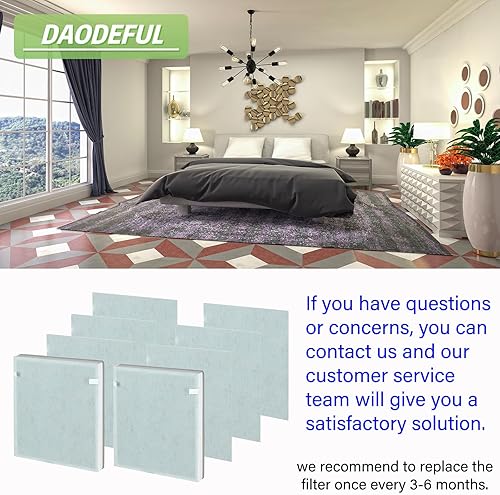 Miniatura 6 de Filtro de repuesto compatible con H7123101 Filtro HEPA 4 en 1 H7123101 compatible con purificador de aire Govee H7123 y purificador de aire Homvana