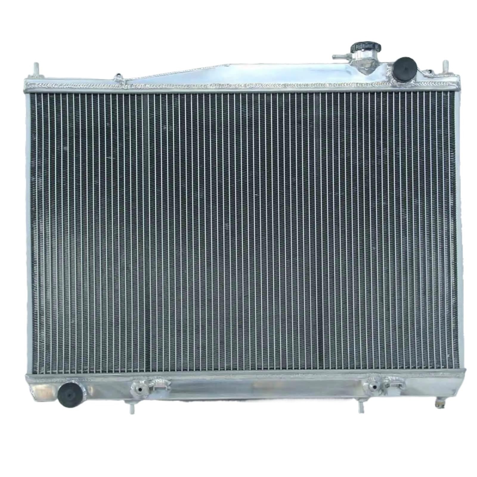 Radiador De Aluminio Para Nissan Para Navara D22 R50 2.7L 3.0L 3.2L 4 Cilindros Diésel (MT) 1997 1998 1999 2000 2001.(Plata)