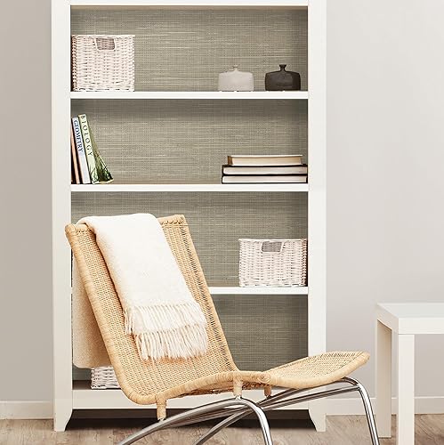 Vista 22 de NuWallpaper Papel tapiz gris para despegar y pegar, NUS4994