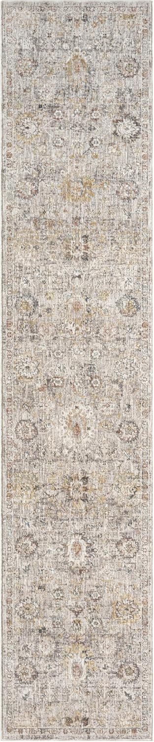 Nourison Home Heirloom Blend Grey 2'2" x 10' Area Rug - Easy Clean, Non Shedding, Bed Room, Living Room, Dining Room, Kitchen (10' Runner)