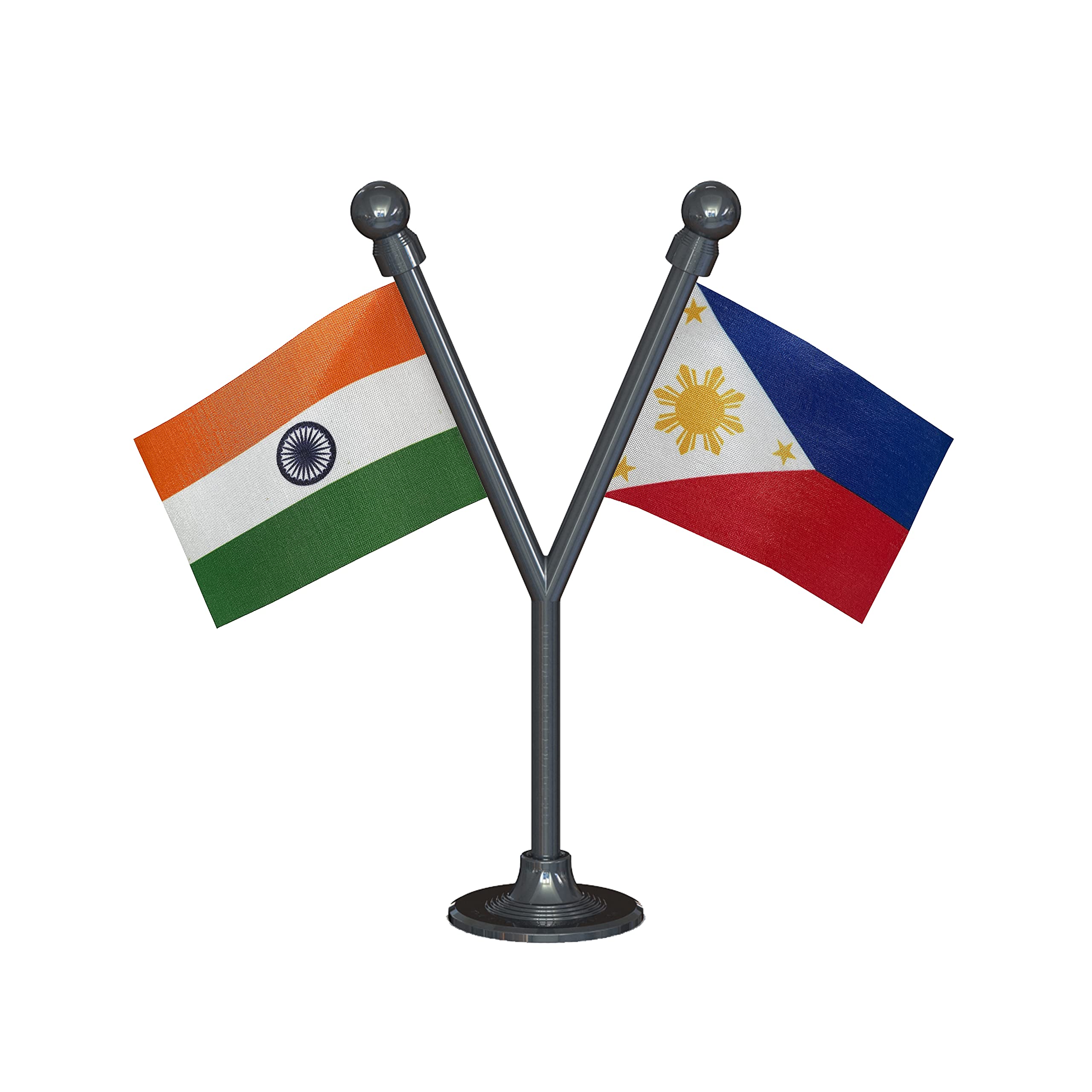The Flag Corporation India & Philippines Car Dashboard Flag 2in x 3in With A Plastic Gunmetal Black Base (B096RTWNLR) Amazon Price History, Amazon Price Tracker