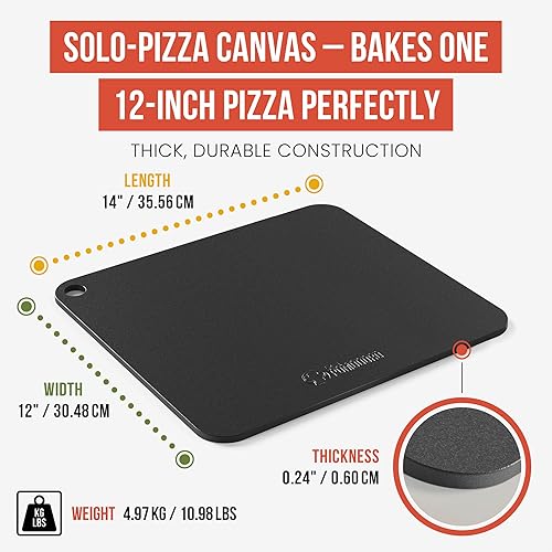 Miniatura 2 de Chef Pomodoro Acero para pizza para horno de 14 pulgadas y 14 pulgadas de grosor, acero para hornear para horno, parrilla, pan de masa madre, piedra