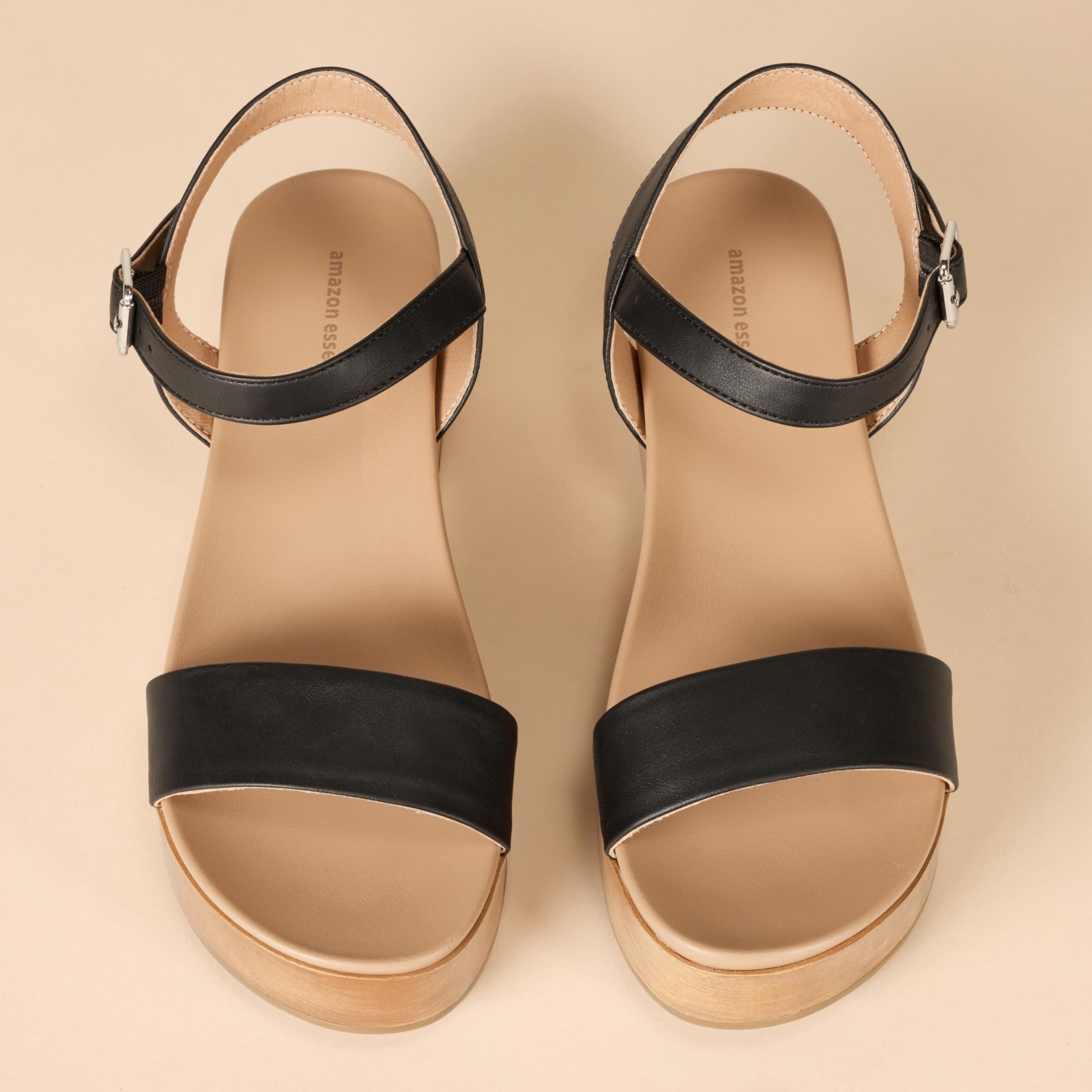 Amazon Essentials Femme Sandales Plates à Deux Lanières